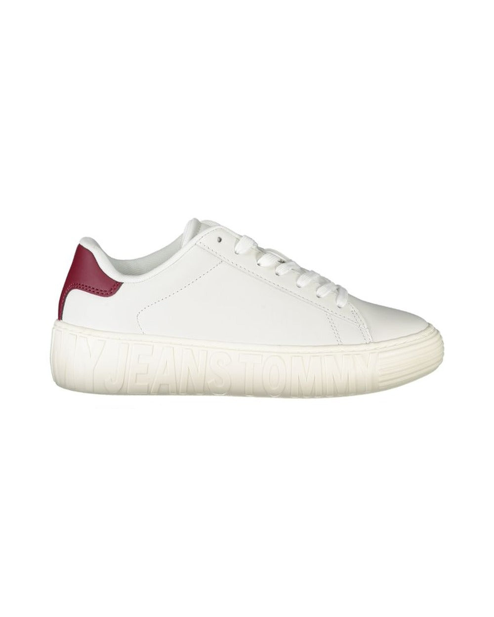 Tommy Hilfiger White Leather Women Sneaker