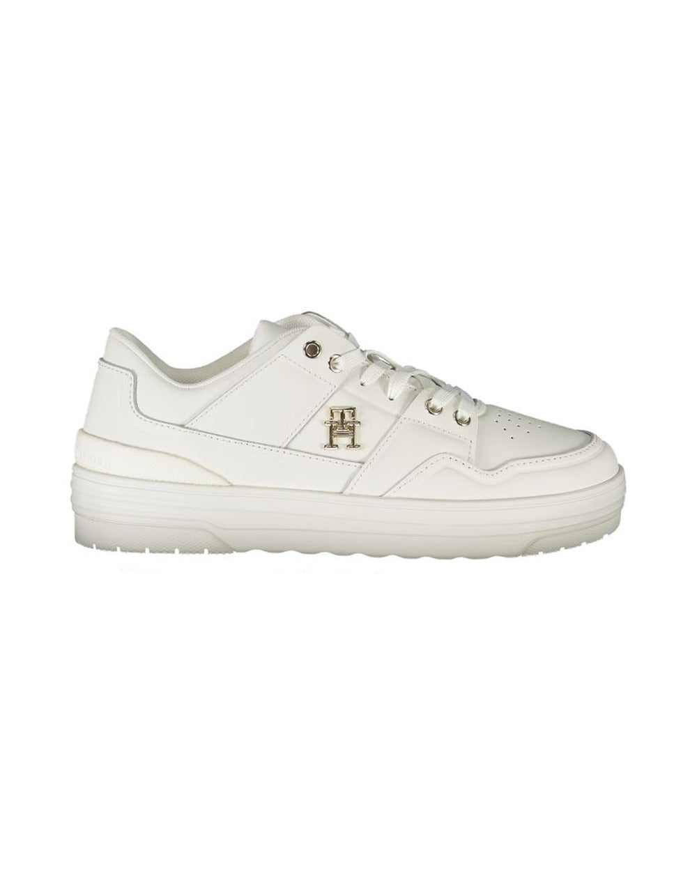 Tommy Hilfiger White Leather Women Sneaker
