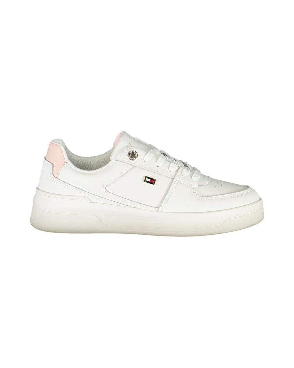 Tommy Hilfiger White Leather Women Sneaker