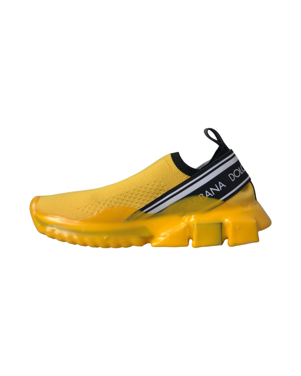 Dolce & Gabbana Yellow Sorrento Slip On Sneakers Women Shoes