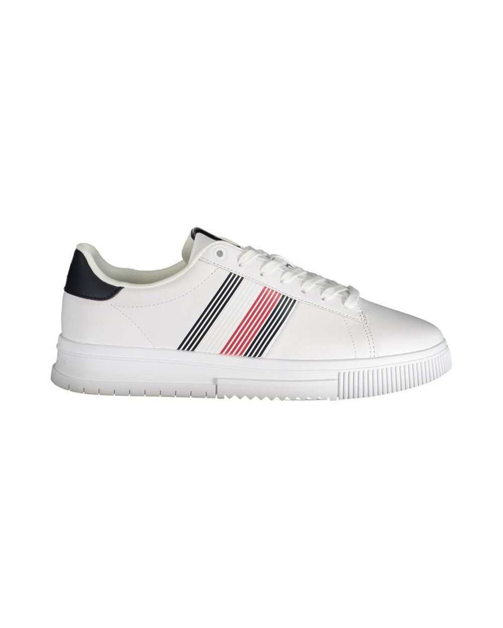 Tommy Hilfiger White Polyurethane Men Sneaker