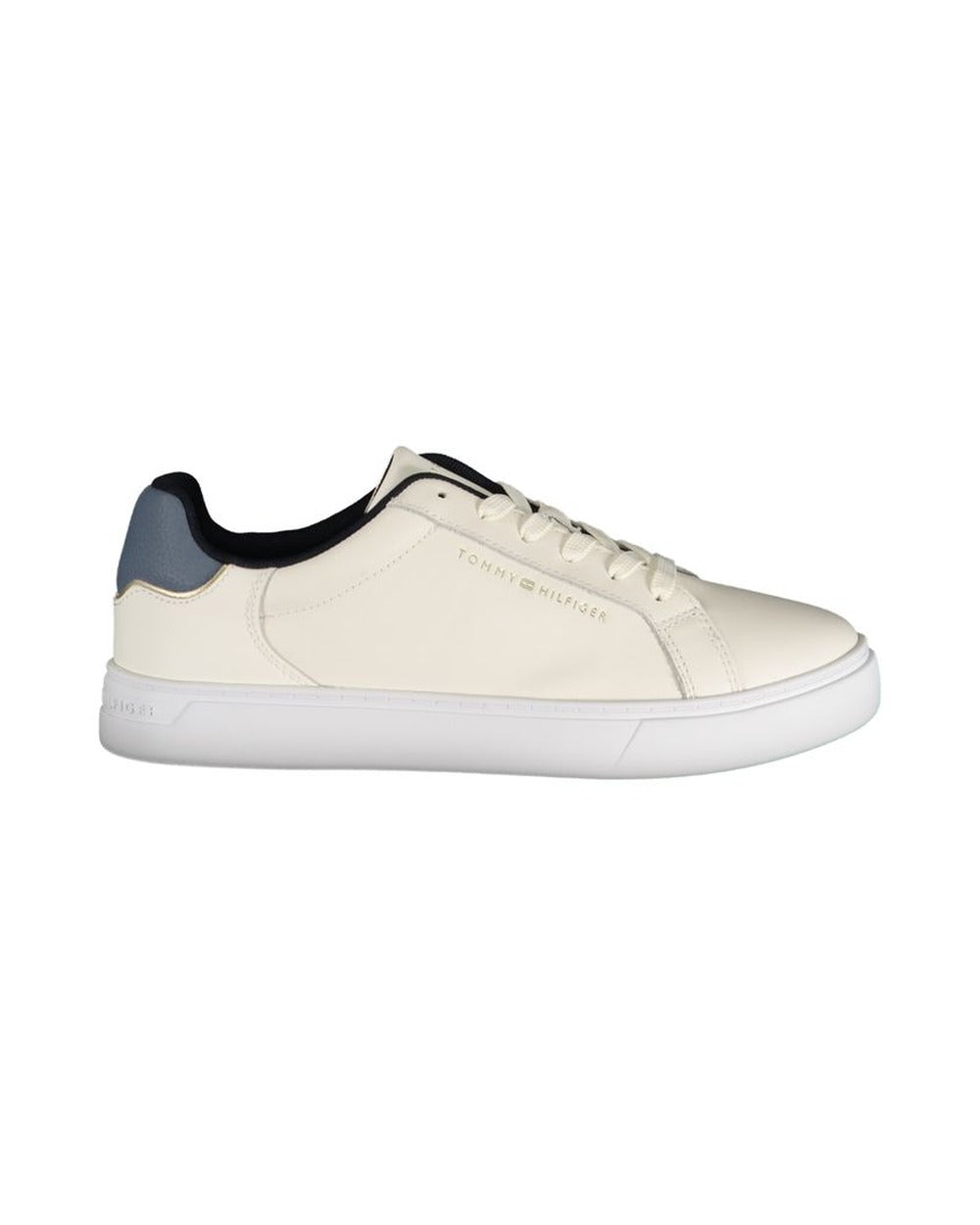 Tommy Hilfiger Beige Leather Women Sneaker