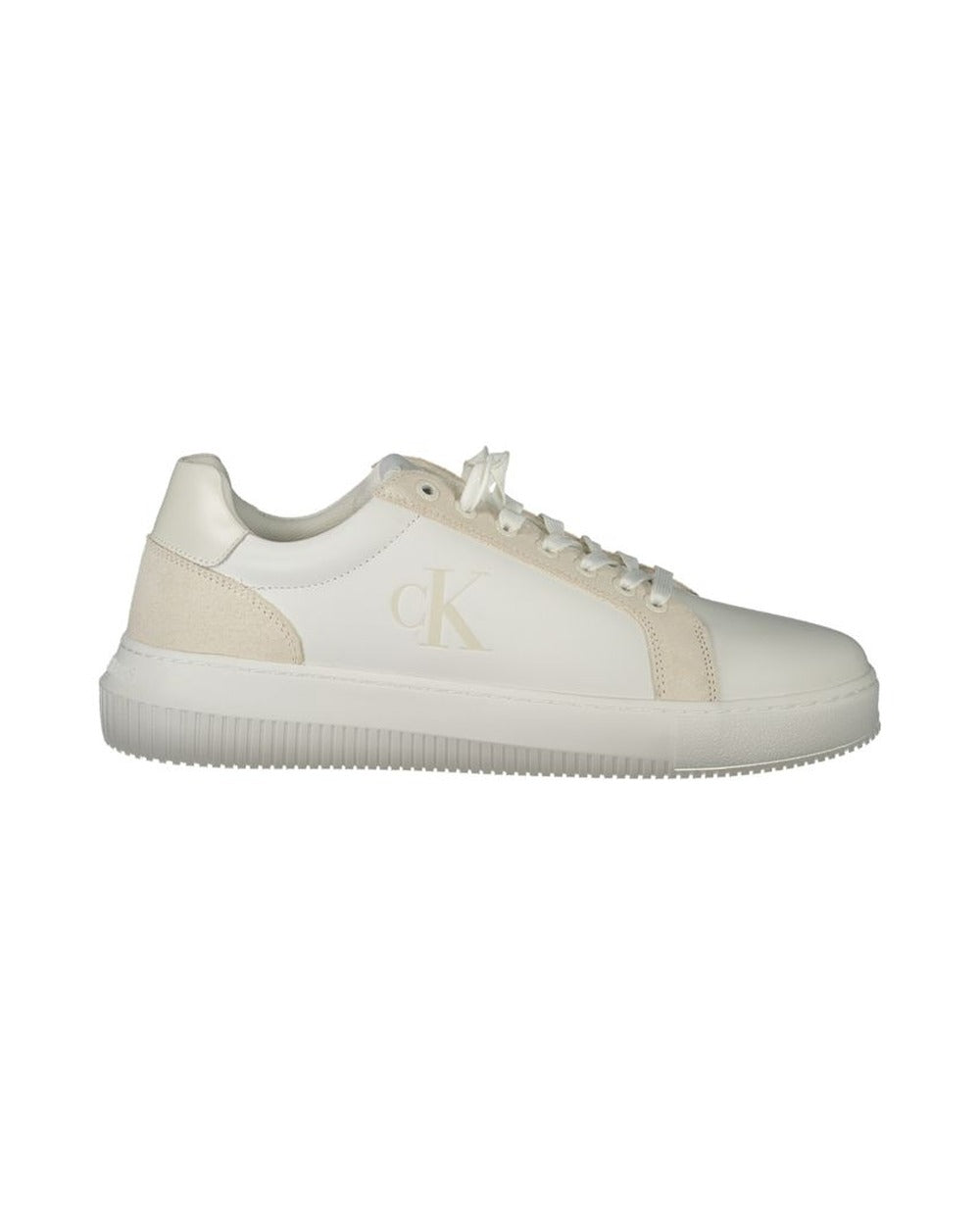 Calvin Klein White Polyurethane Men Sneaker
