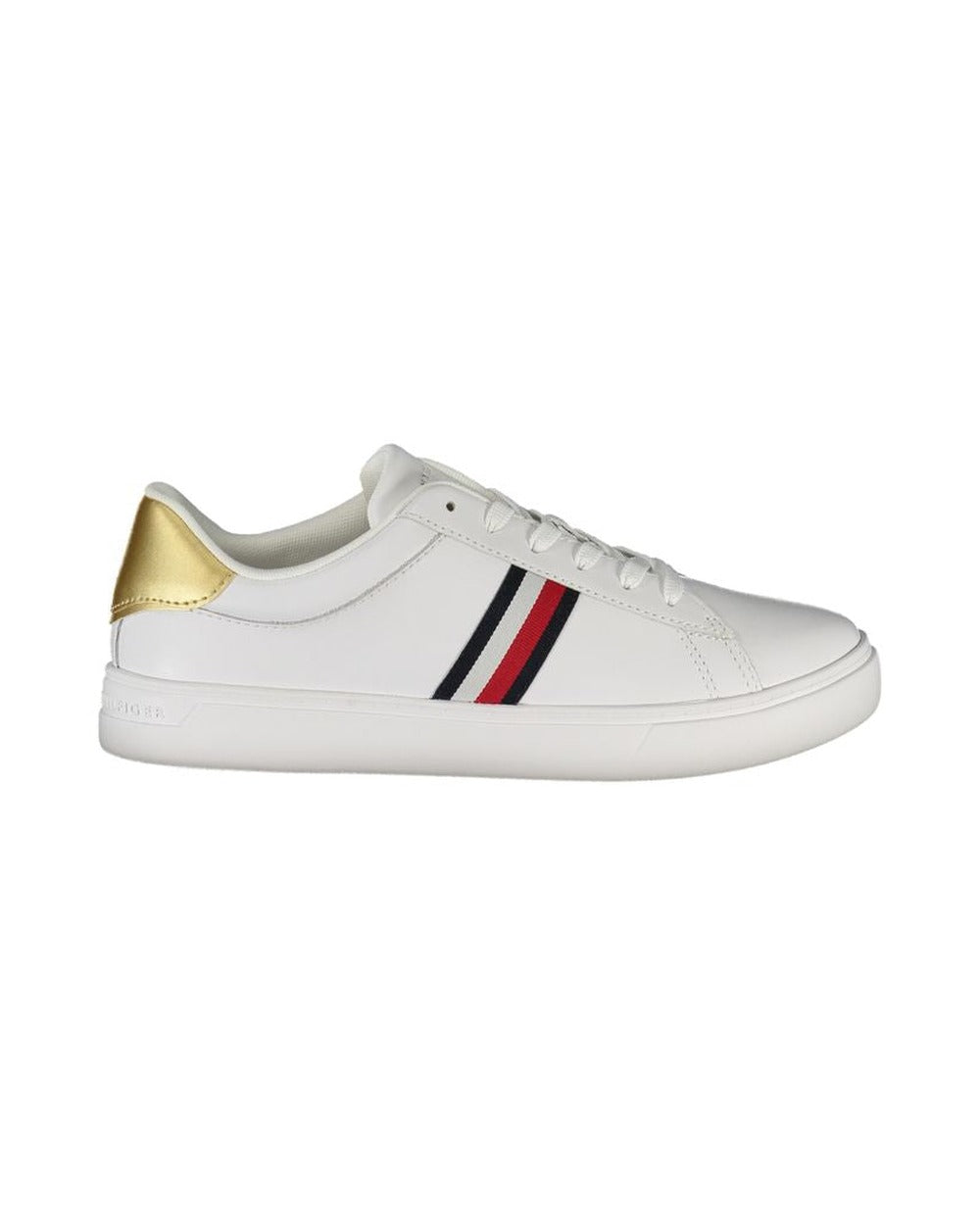 Tommy Hilfiger Bianco Polyurethane Women Sneaker
