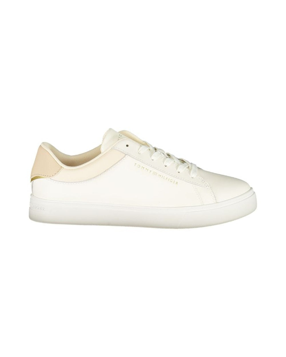Tommy Hilfiger Beige Polyurethane Women Sneaker
