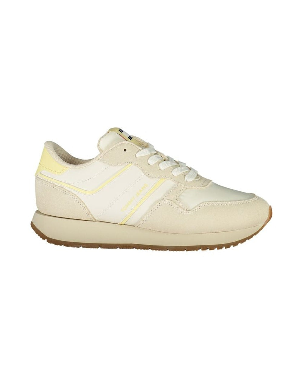 Tommy Hilfiger Beige Polyurethane Women Sneaker