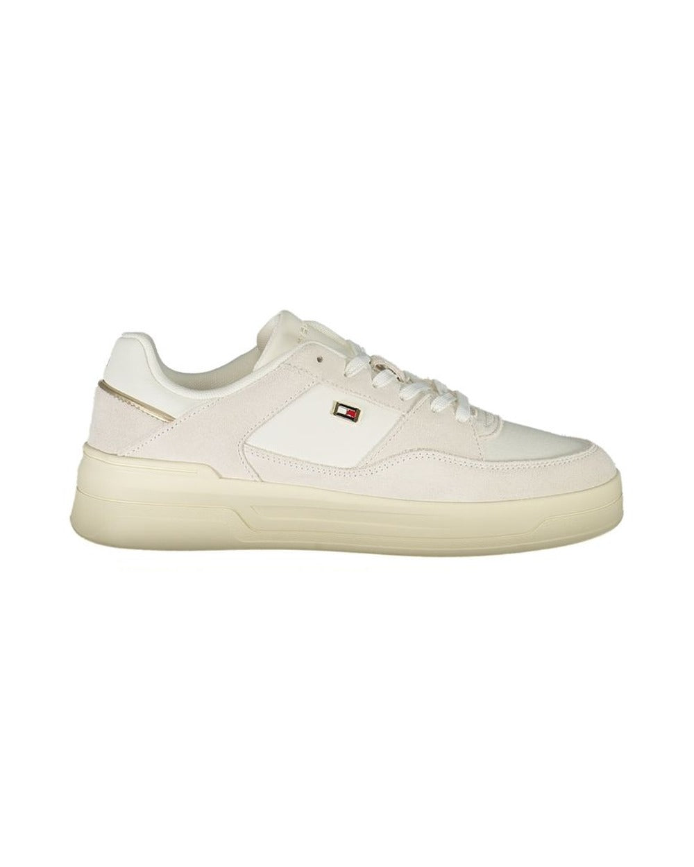 Tommy Hilfiger Bianco Polyurethane Women Sneaker