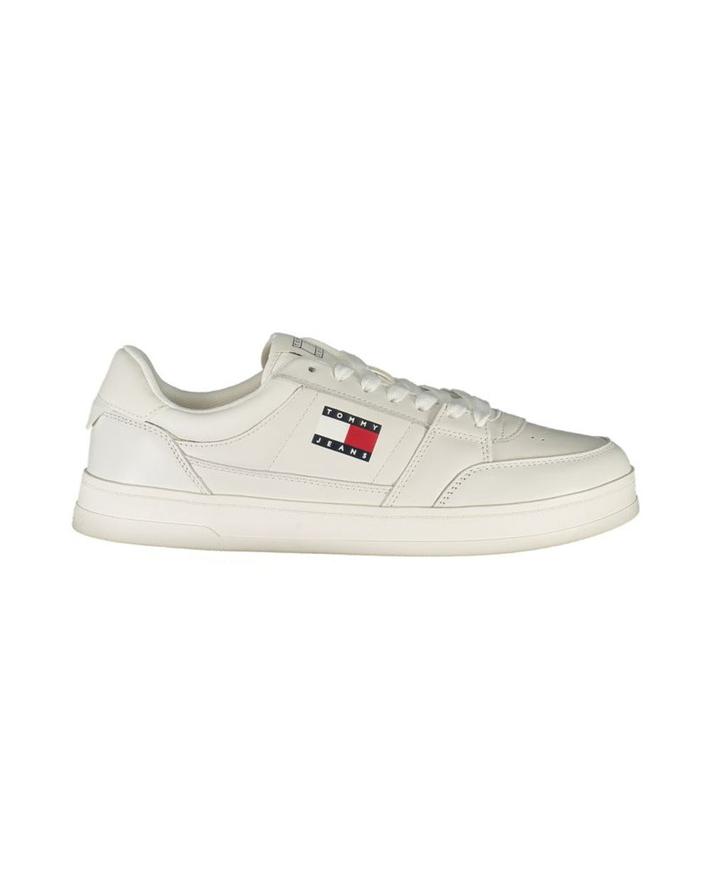 Tommy Hilfiger White Leather Men Sneaker