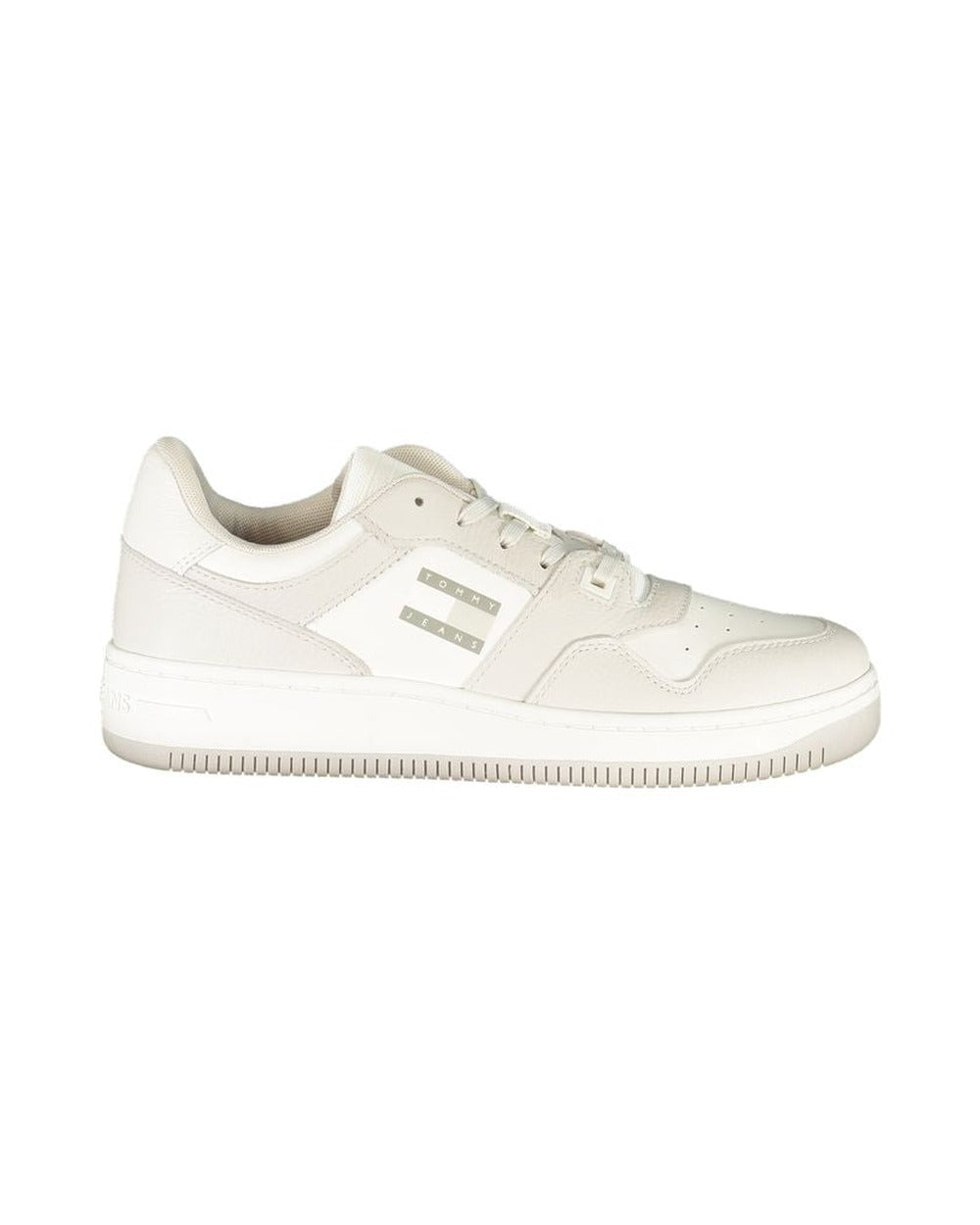 Tommy Hilfiger White Polyurethane Men Sneaker
