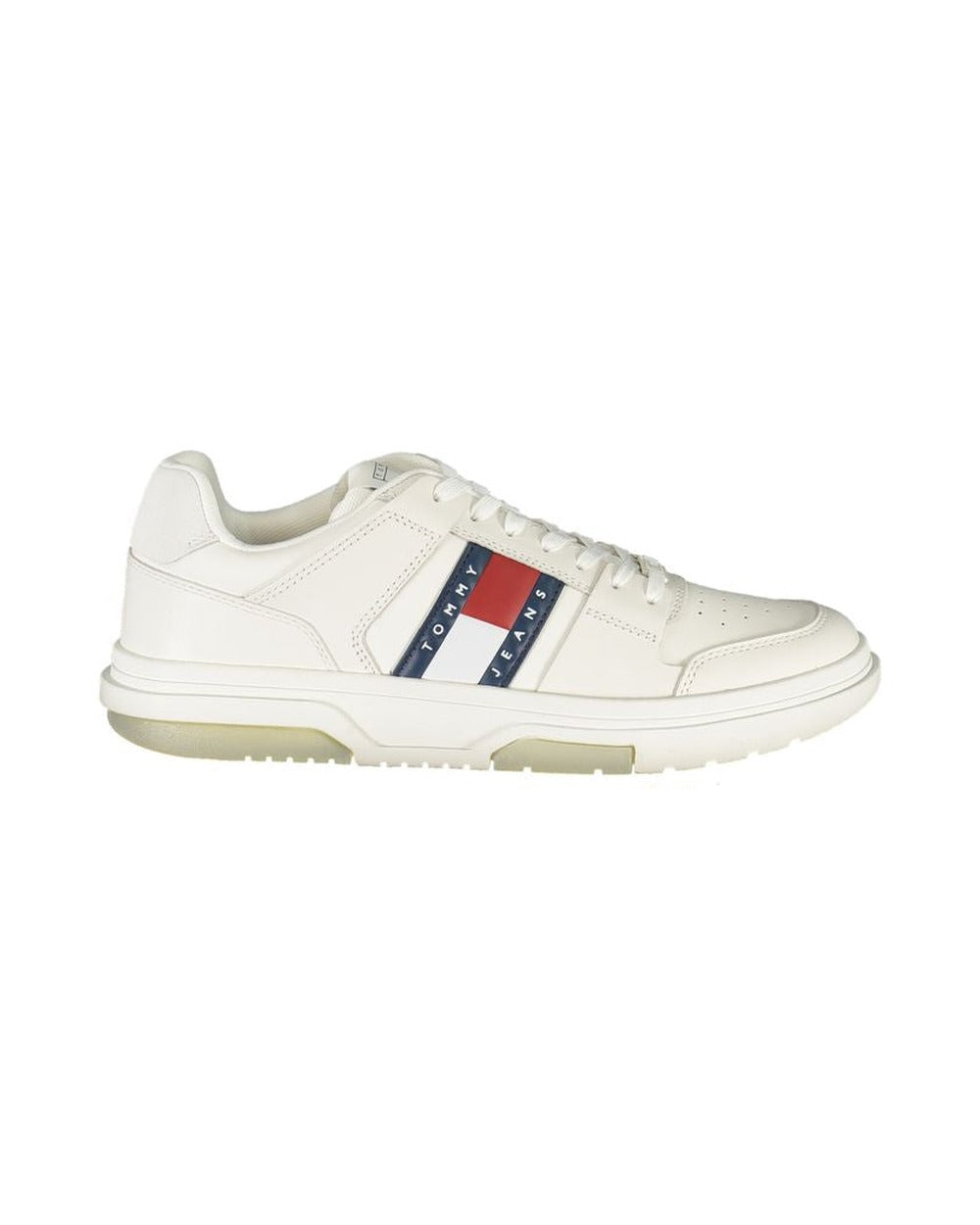 Tommy Hilfiger White Polyurethane Men Sneaker