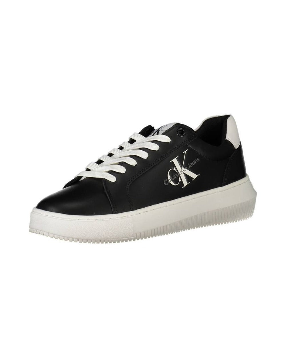 Calvin Klein Black Leather Women Sneaker