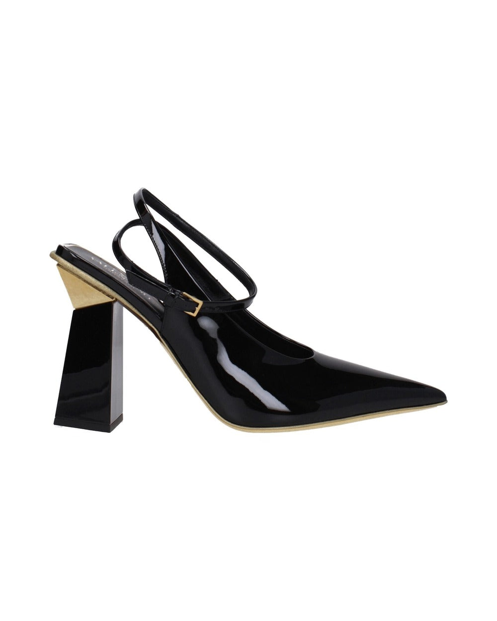 Valentino Garavani Black Leather Sandals