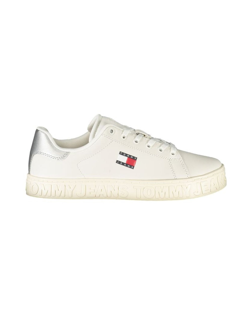 Tommy Hilfiger Bianco Polyurethane Women Sneaker