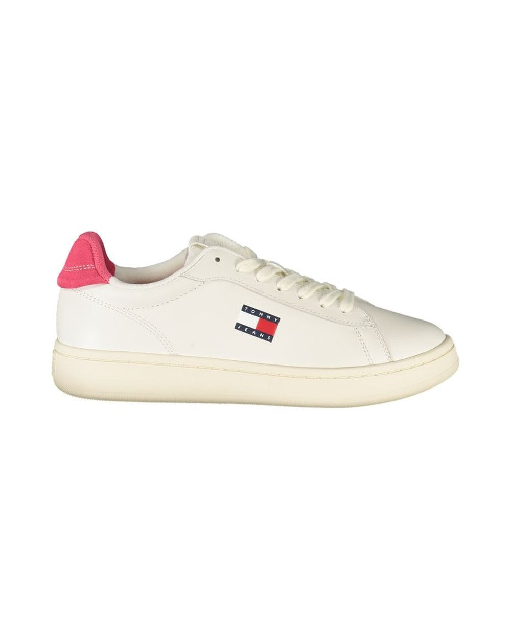 Tommy Hilfiger Bianco Polyurethane Women Sneaker
