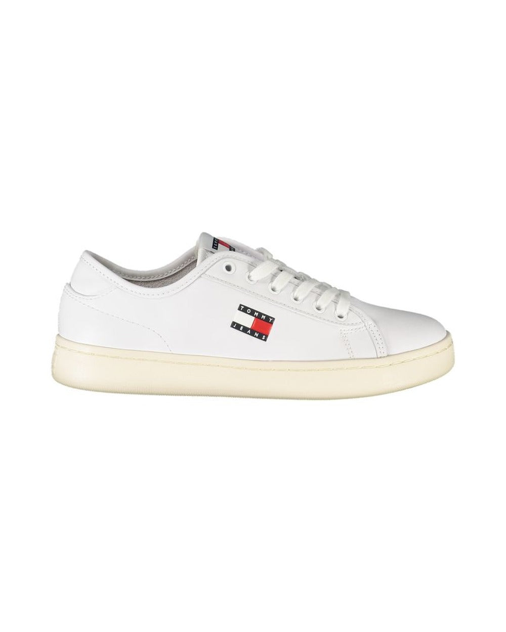 Tommy Hilfiger Bianco Polyurethane Women Sneaker