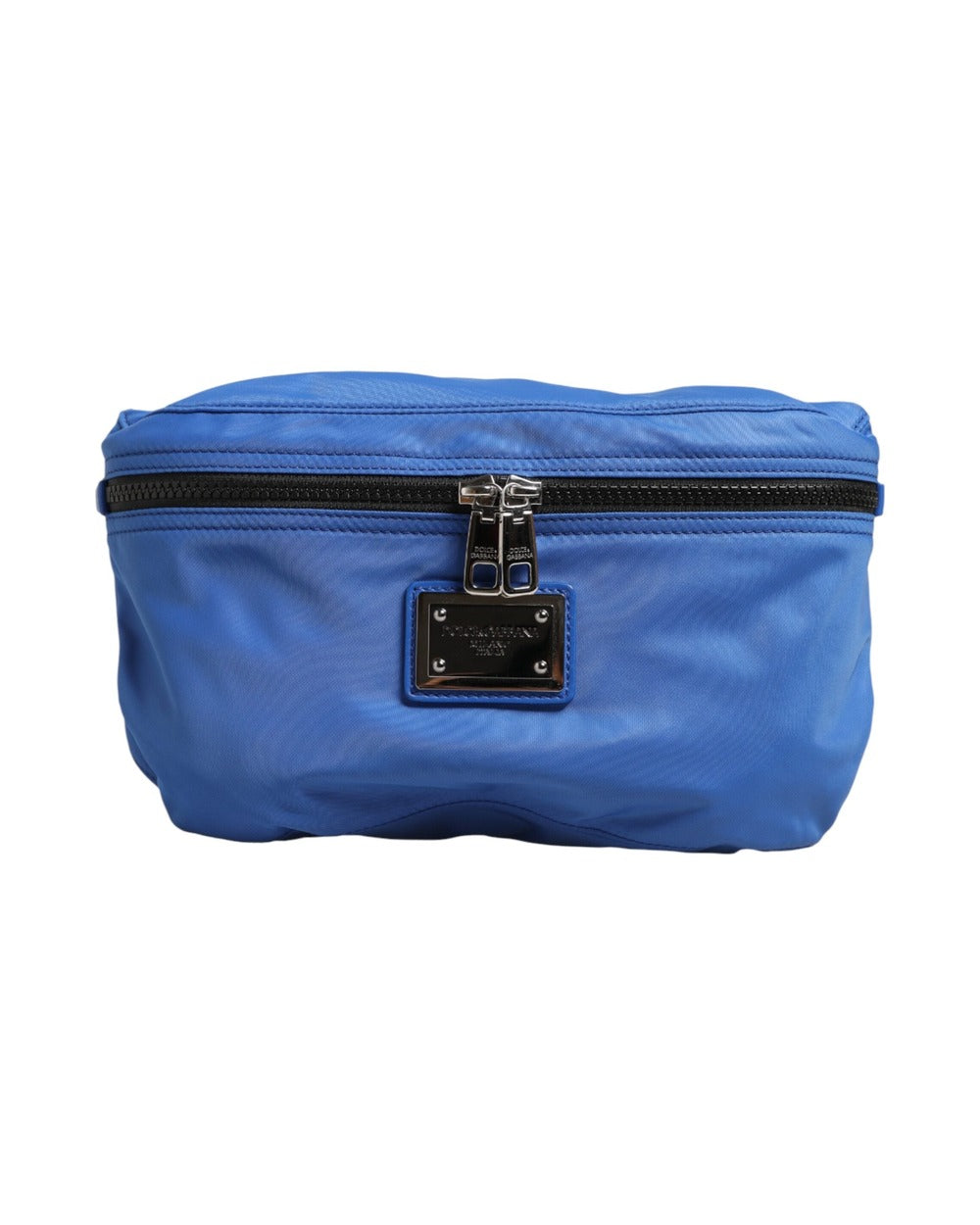 Dolce & Gabbana Blue Logo Plaque Nylon Waist Fanny Pack Men's Borse Bag