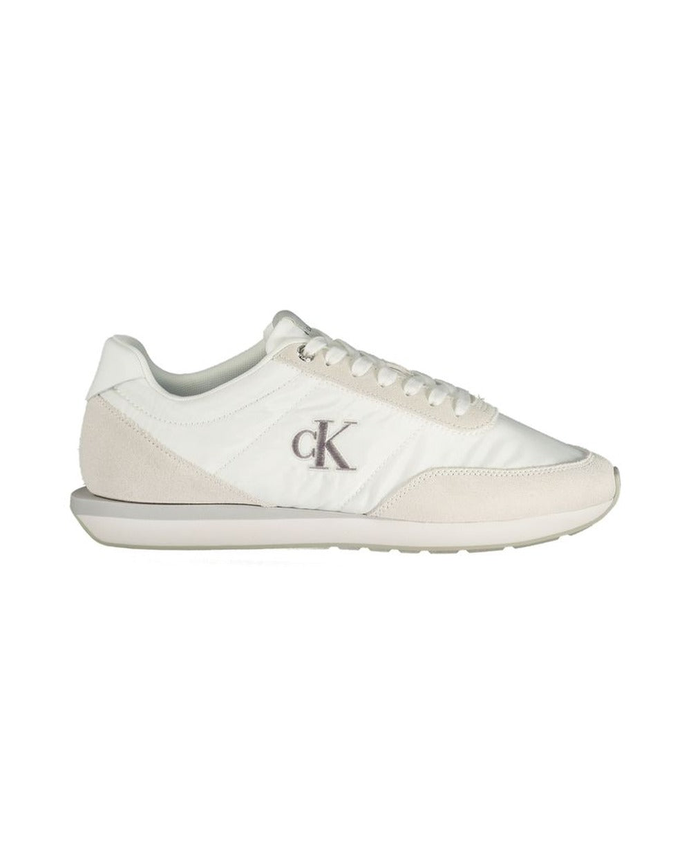 Calvin Klein White Recycled Polyester Men Sneaker
