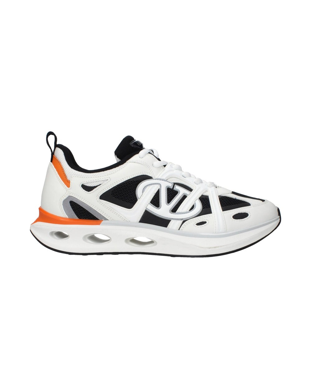 Valentino Garavani White Fabric Athletic Sneakers