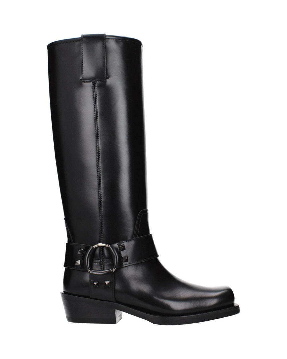Valentino Garavani Black Leather Boots