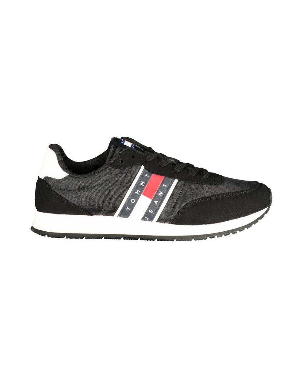 Tommy Hilfiger Black Polyurethane Men Sneaker