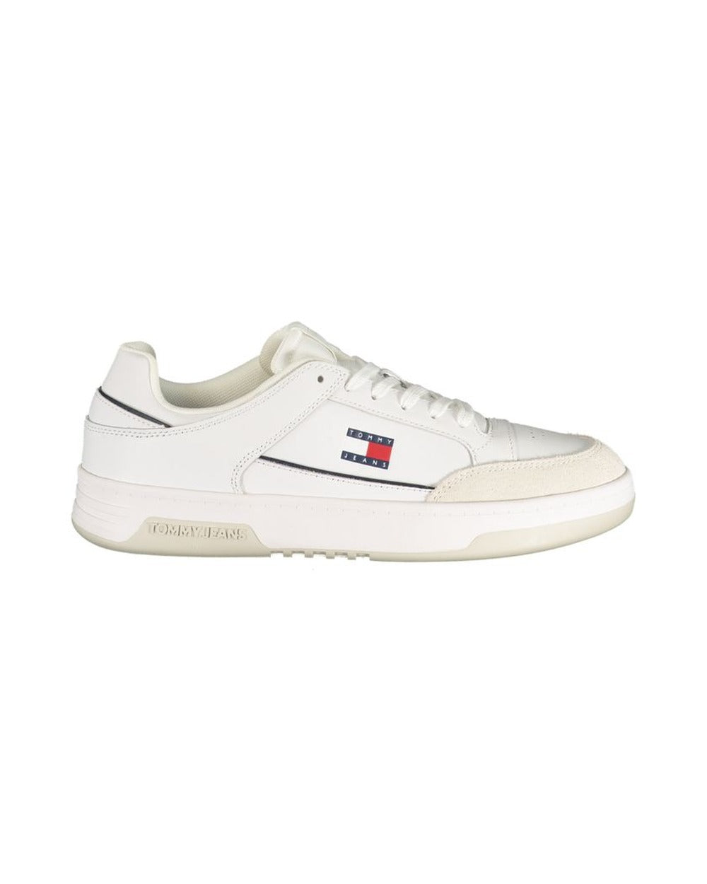Tommy Hilfiger White Polyurethane Men Sneaker