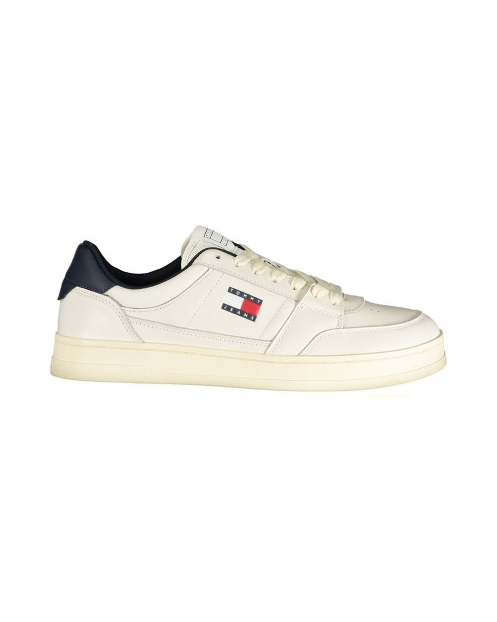 Tommy Hilfiger White Leather Men Sneaker