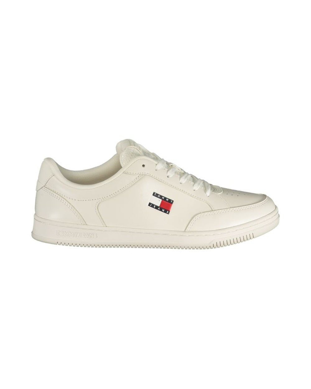 Tommy Hilfiger White Polyurethane Men Sneaker