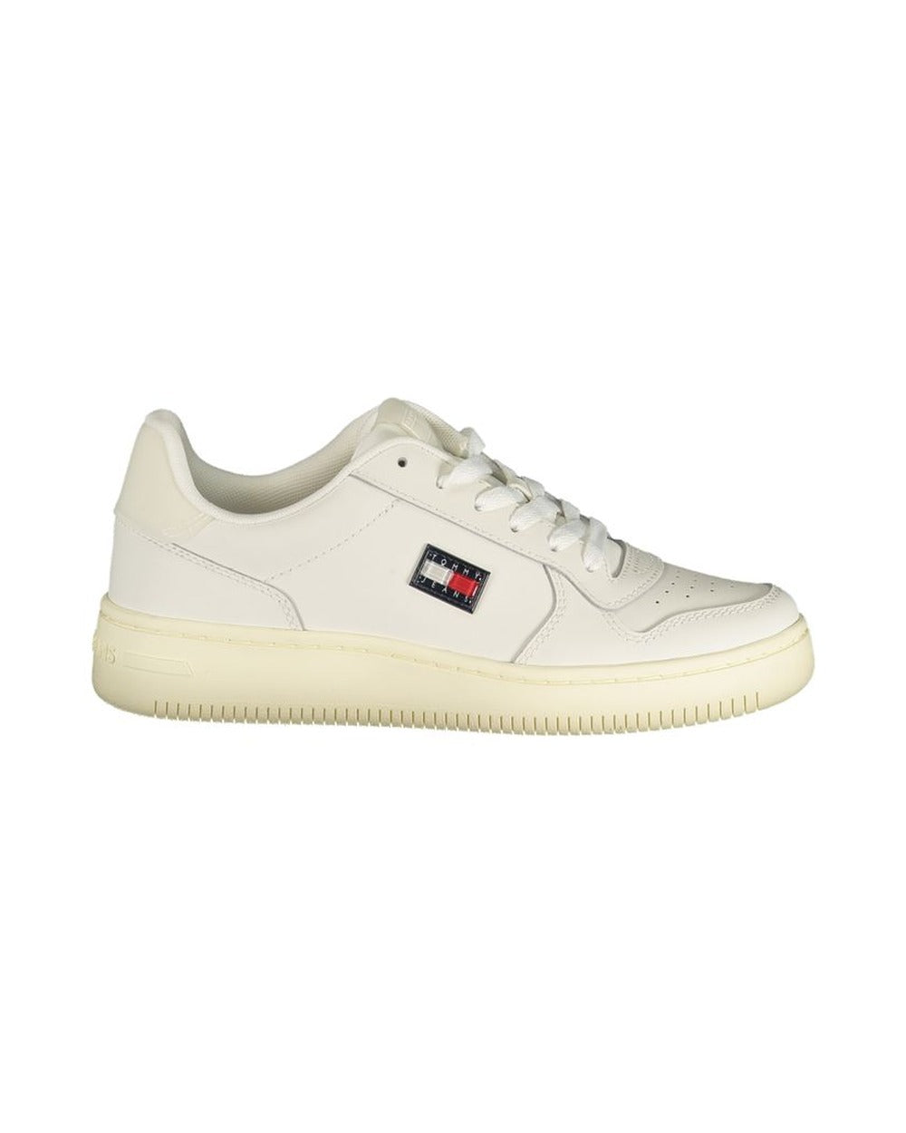 Tommy Hilfiger Bianco Polyurethane Women Sneaker