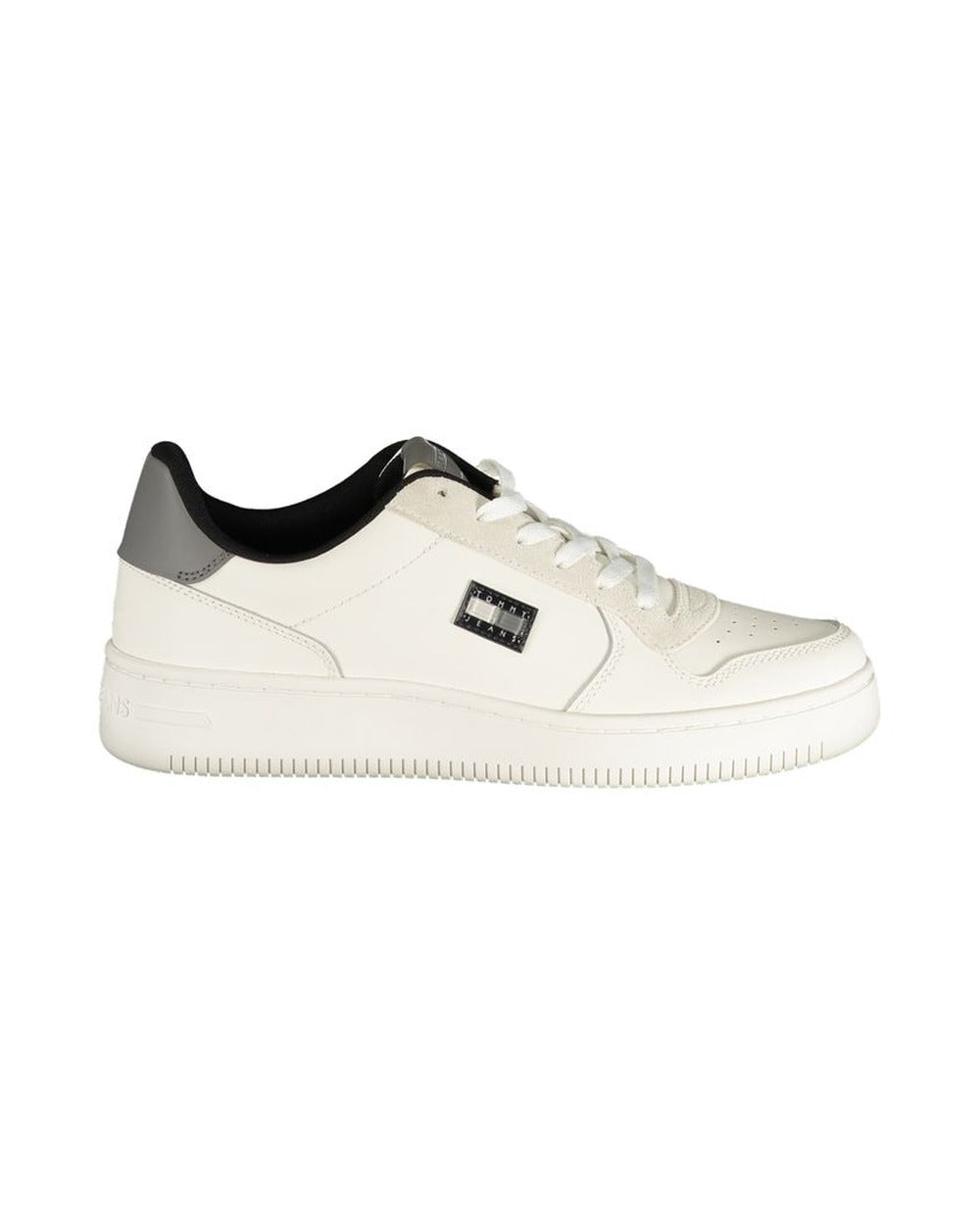 Tommy Hilfiger White Polyurethane Men Sneaker