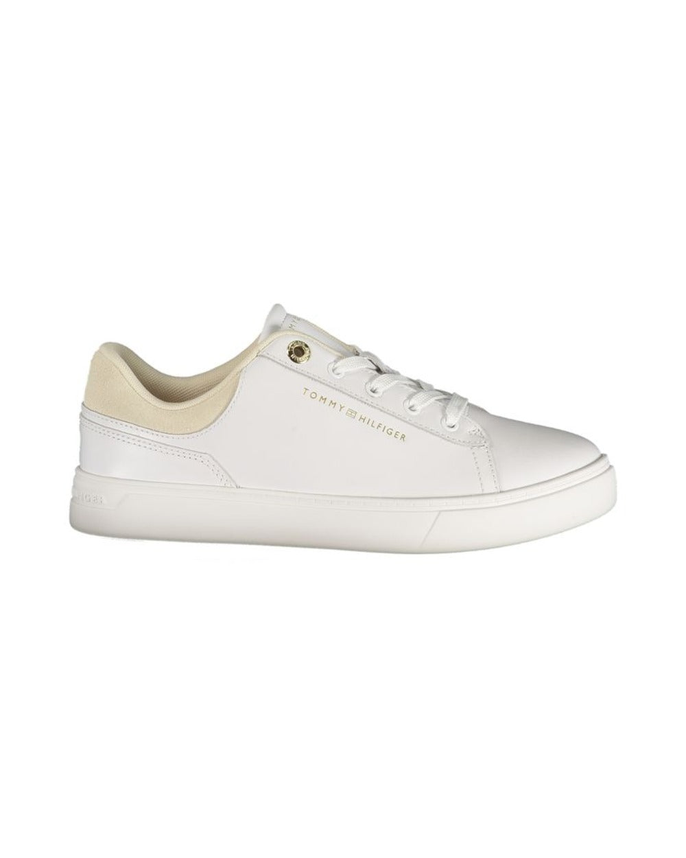 Tommy Hilfiger Bianco Polyurethane Women Sneaker