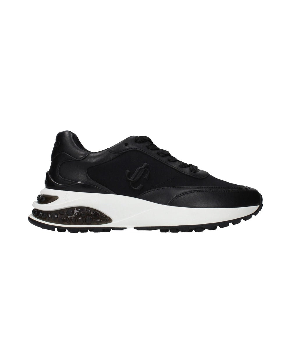 Jimmy Choo Black Fabric Athletic Sneakers