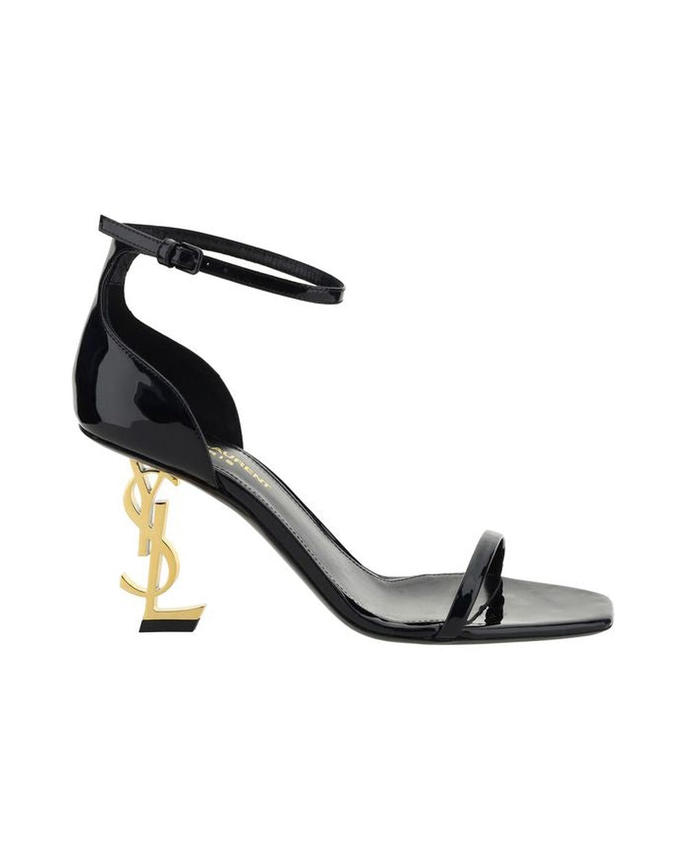 Saint Laurent Black Calf Leather Bos Taurus Platform Sandals