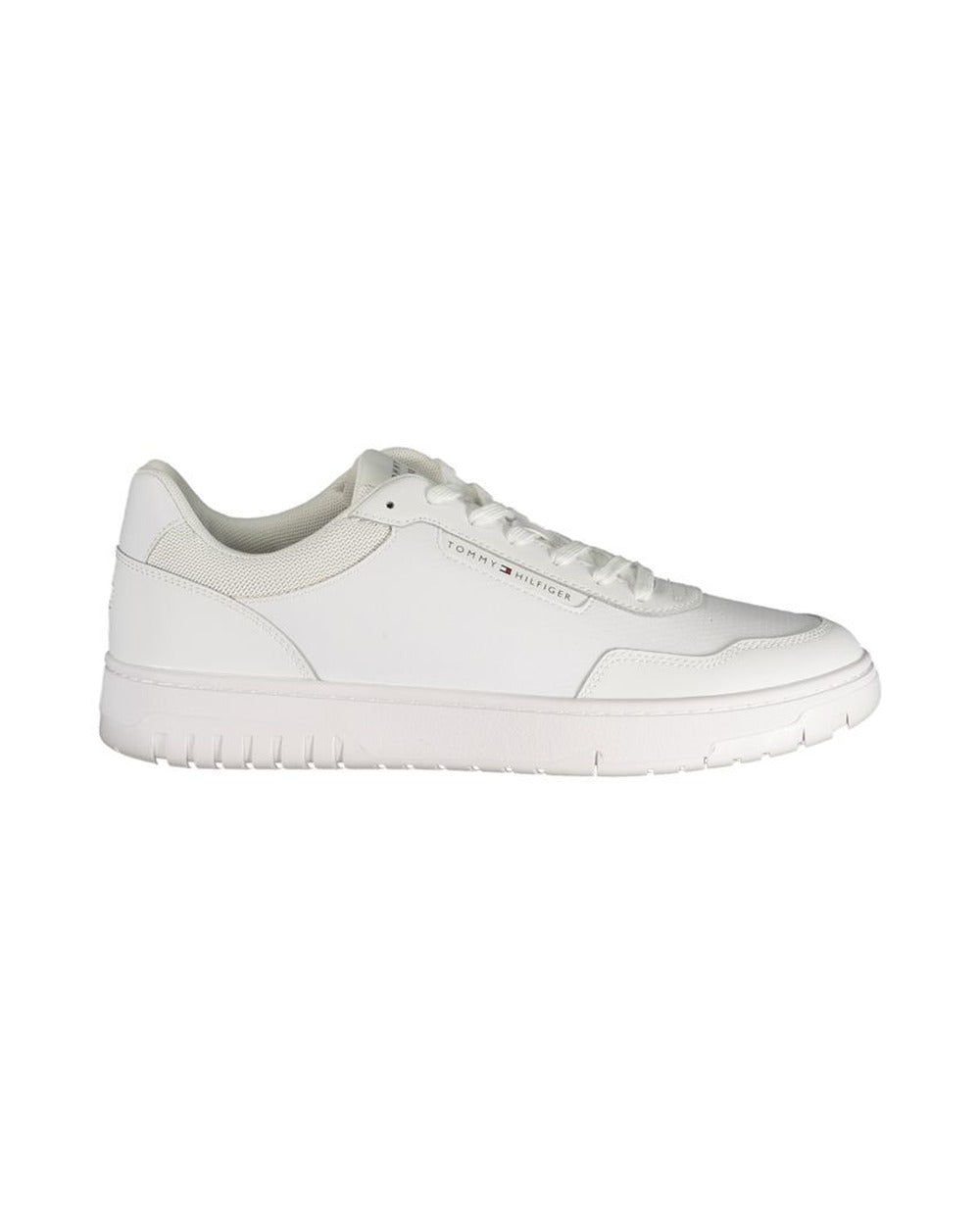 Tommy Hilfiger White Polyurethane Men Sneaker