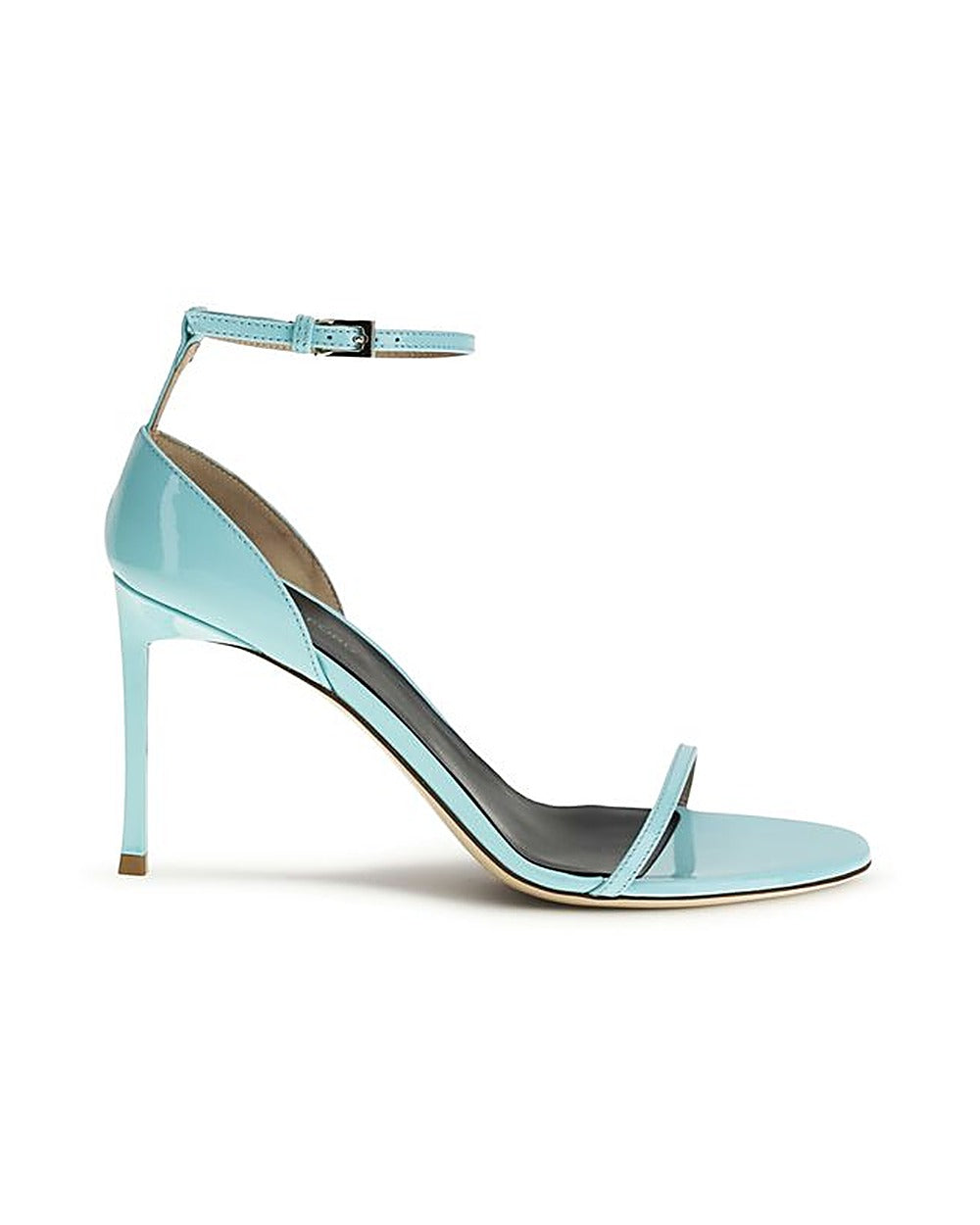 Tom Ford Blue Calf Leather Bos Taurus Stiletto Heel Sandals
