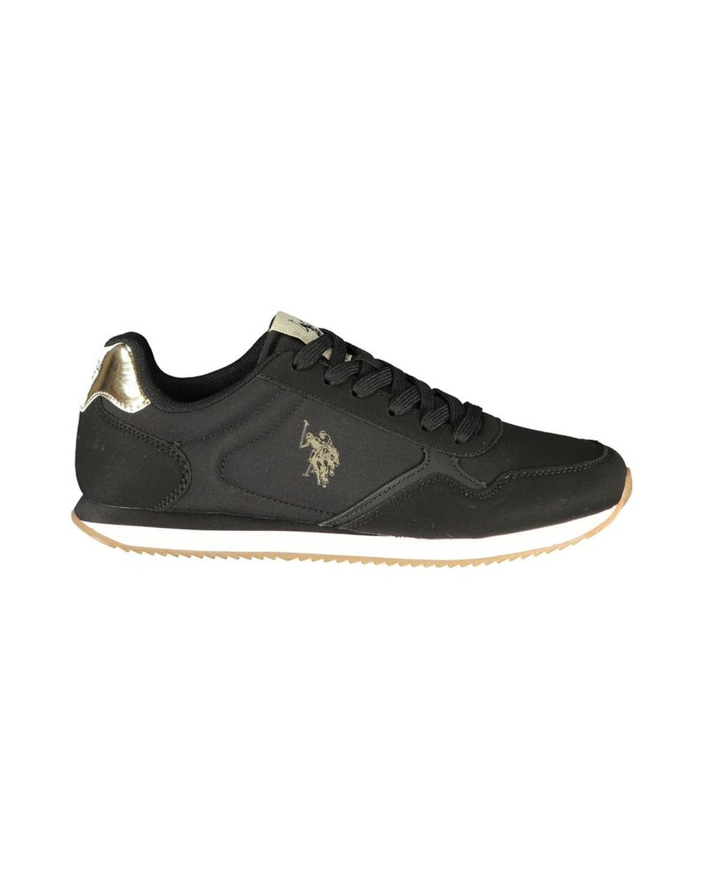 U.S. POLO ASSN. Black Polyurethane Women's Sneaker