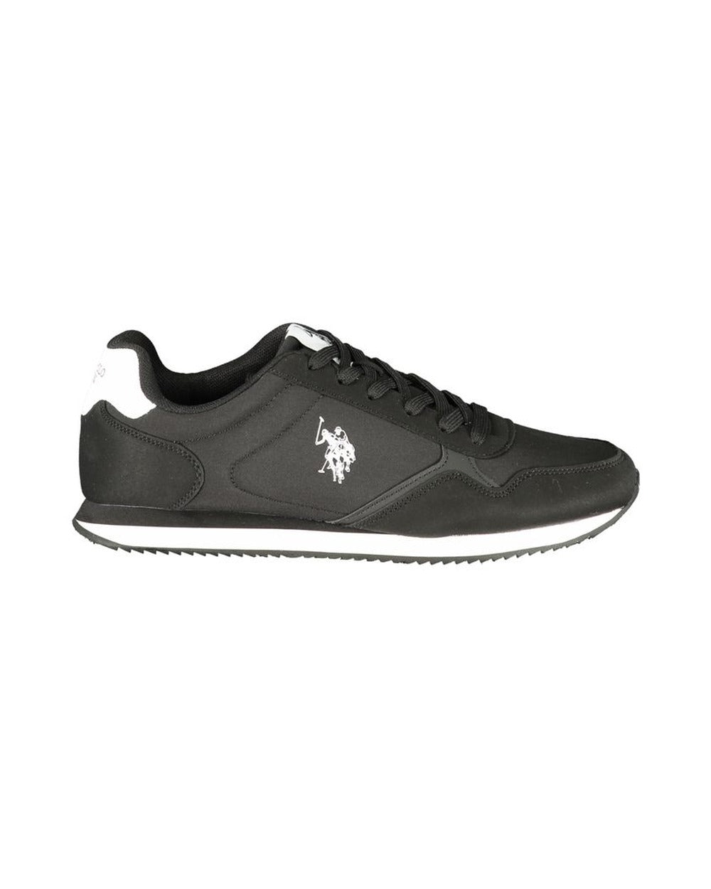 U.S. POLO ASSN. Black Polyurethane Men's Sneaker
