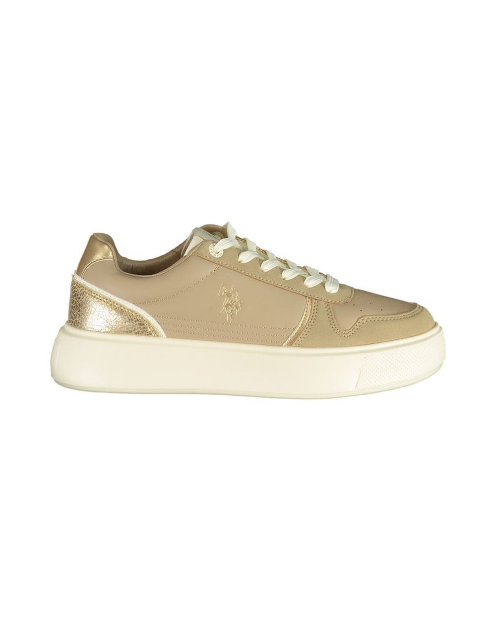 U.S. POLO ASSN. Beige Polyurethane Women's Sneaker