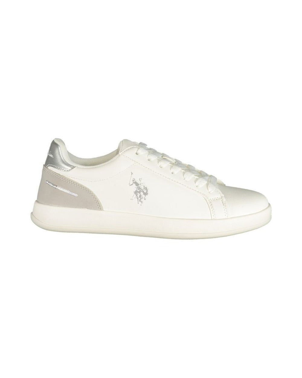 U.S. POLO ASSN. "White Polyurethane Women's Sneaker"
