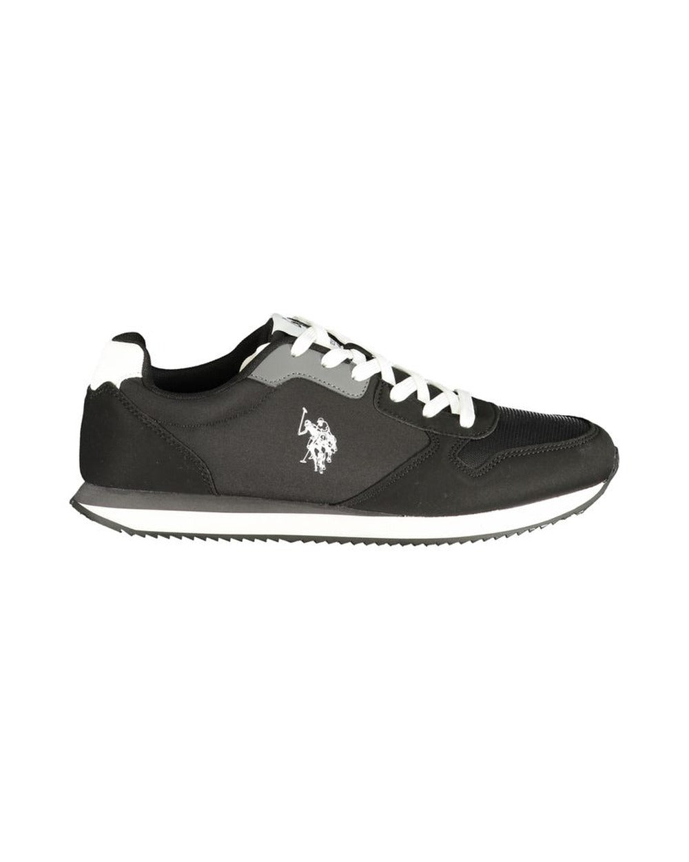U.S. POLO ASSN. Black Polyurethane Men's Sneaker