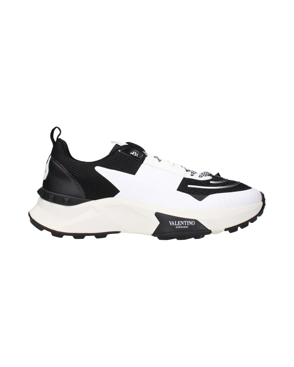 Valentino Garavani Black Fabric Athletic Sneakers