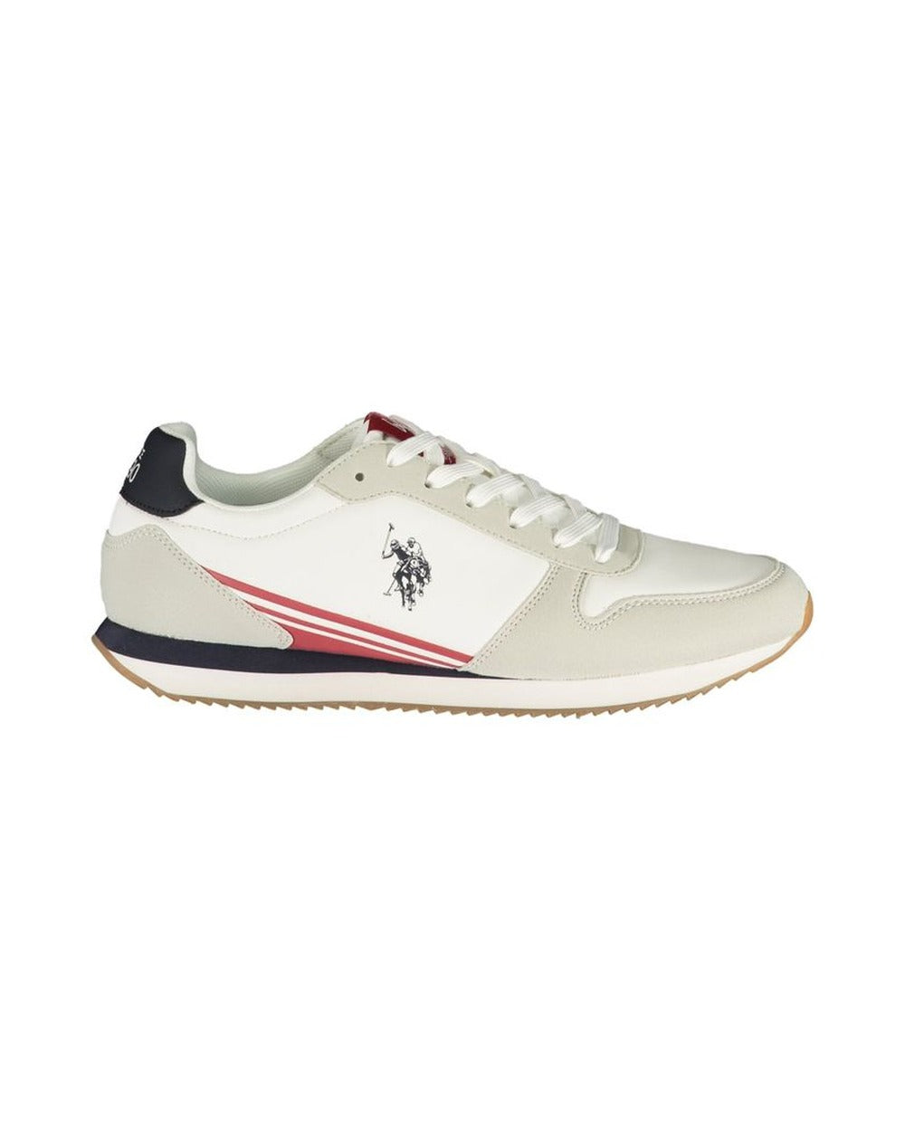 U.S. POLO ASSN. White Polyurethane Men's Sneaker