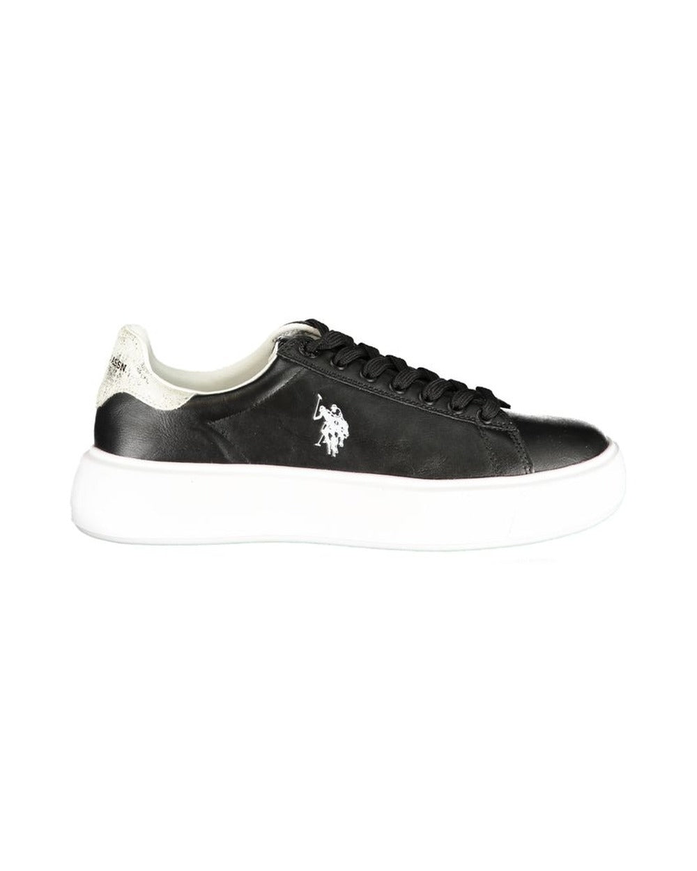 U.S. POLO ASSN. Black Polyurethane Women's Sneaker