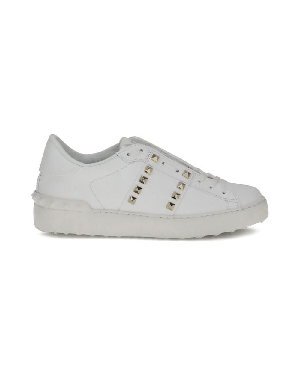 Valentino Garavani White Calf Leather Bos Taurus Sneakers