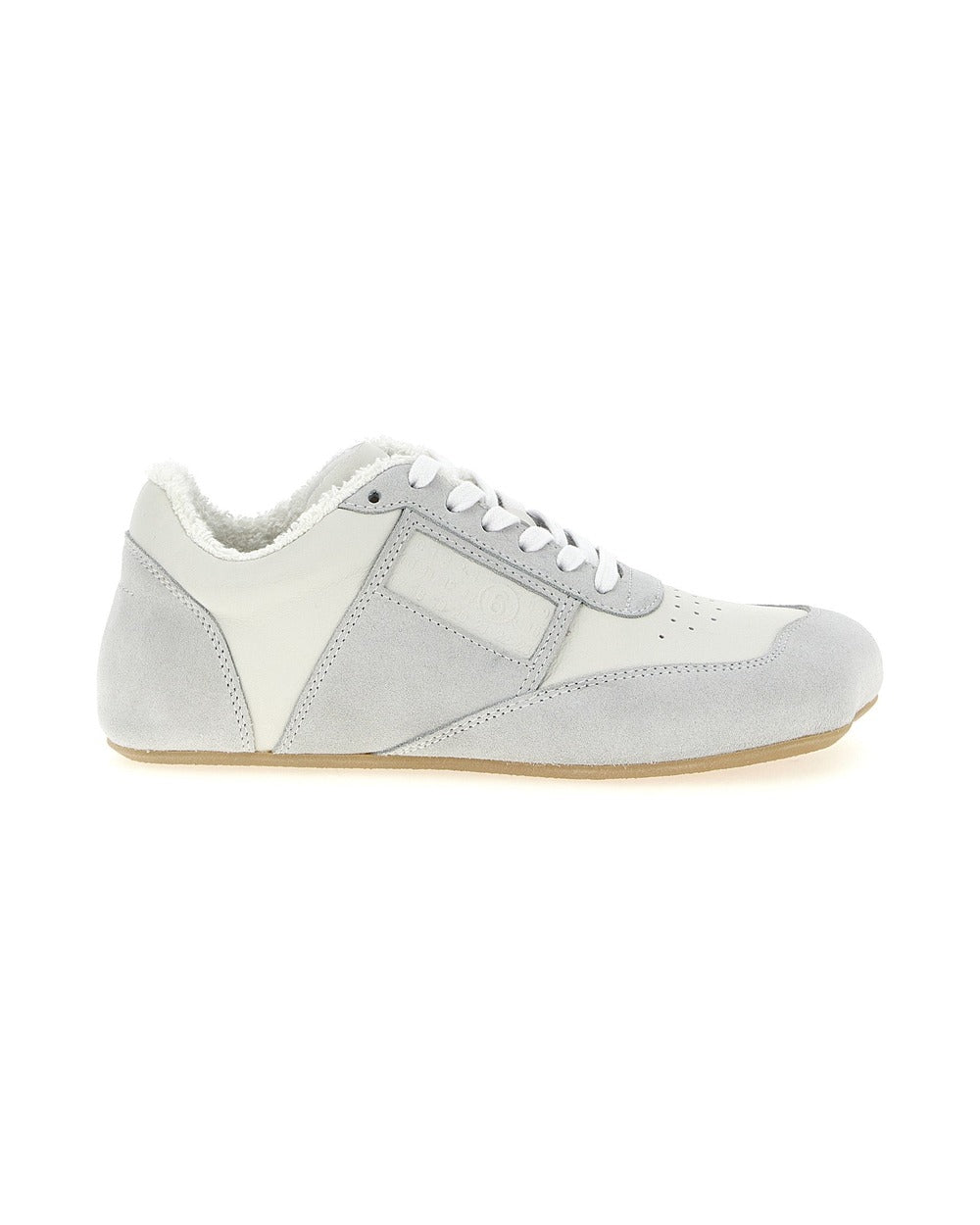 MM6 Maison Margiela Gray Calfskin Athletic Sneakers