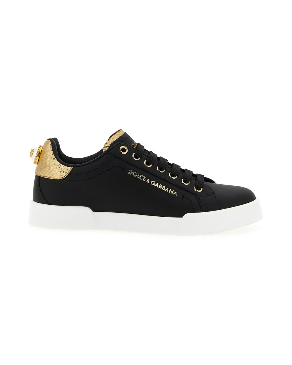 Dolce & Gabbana Black Calfskin Sneakers