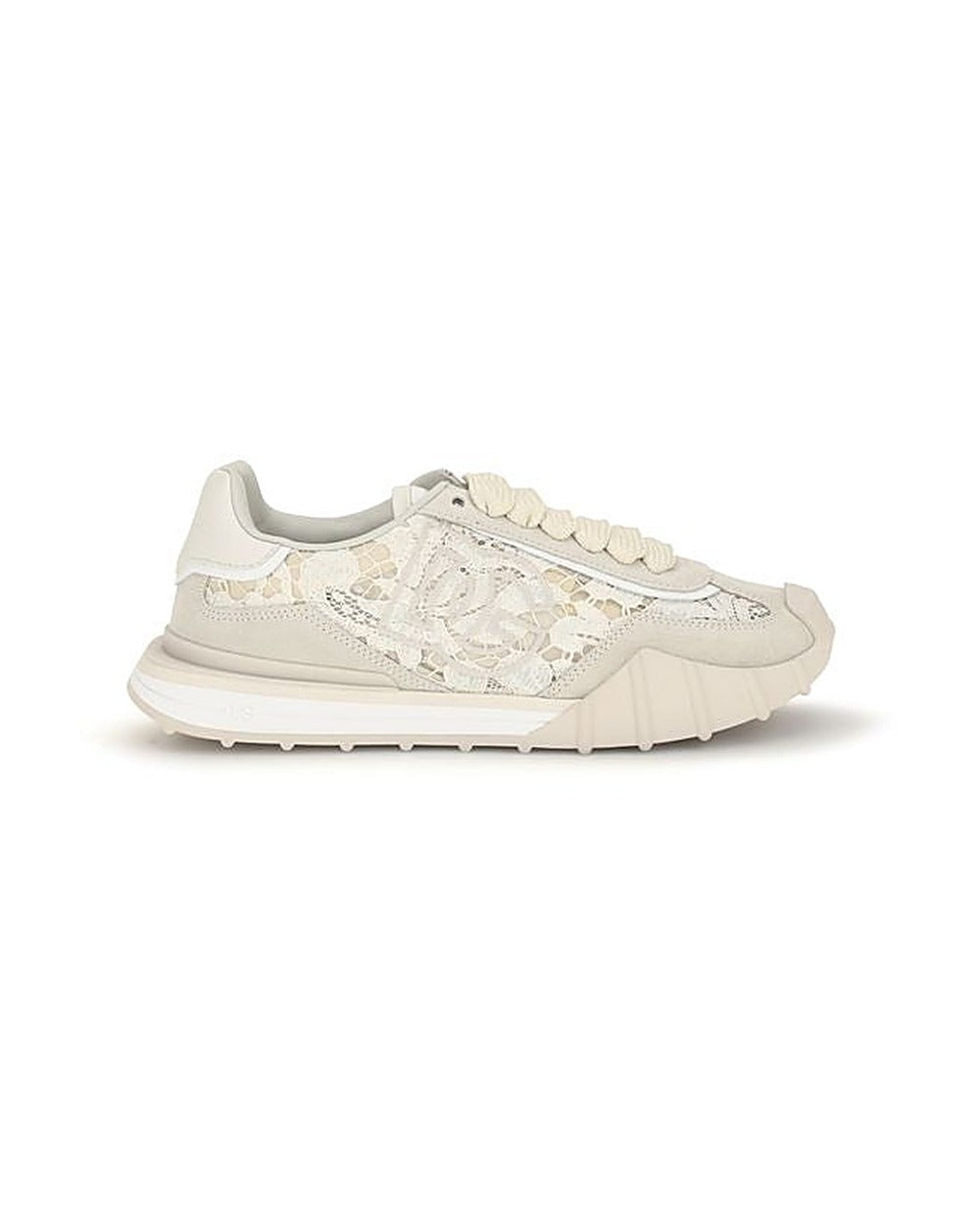 Dolce & Gabbana Beige Calf Leather Bos Taurus Sneakers