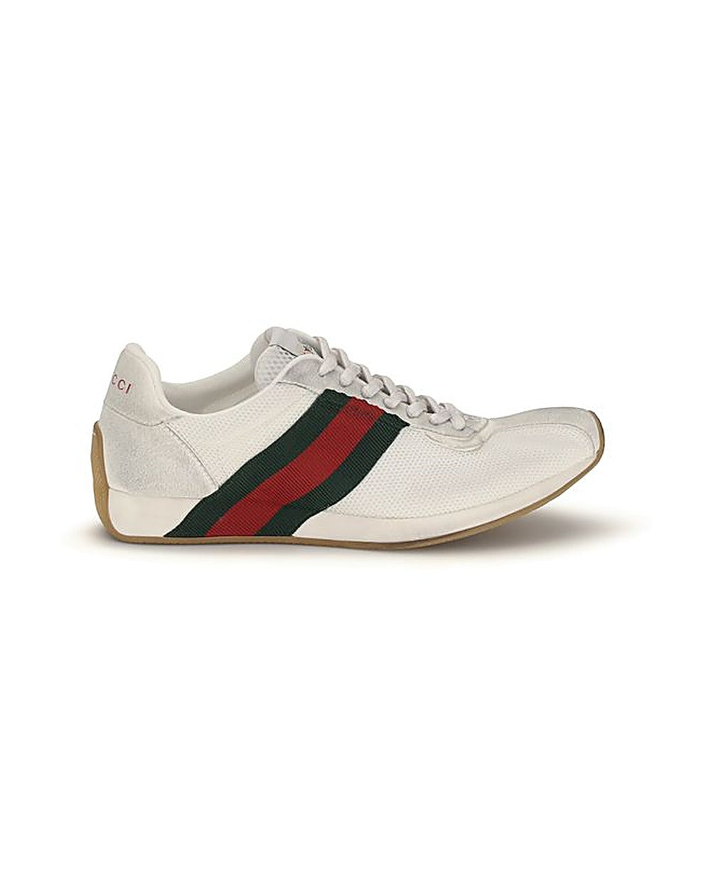 Gucci White Polyester Athletic Sneakers
