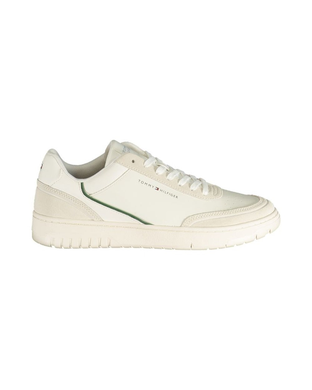 Tommy Hilfiger White Polyurethane Men's Sneaker