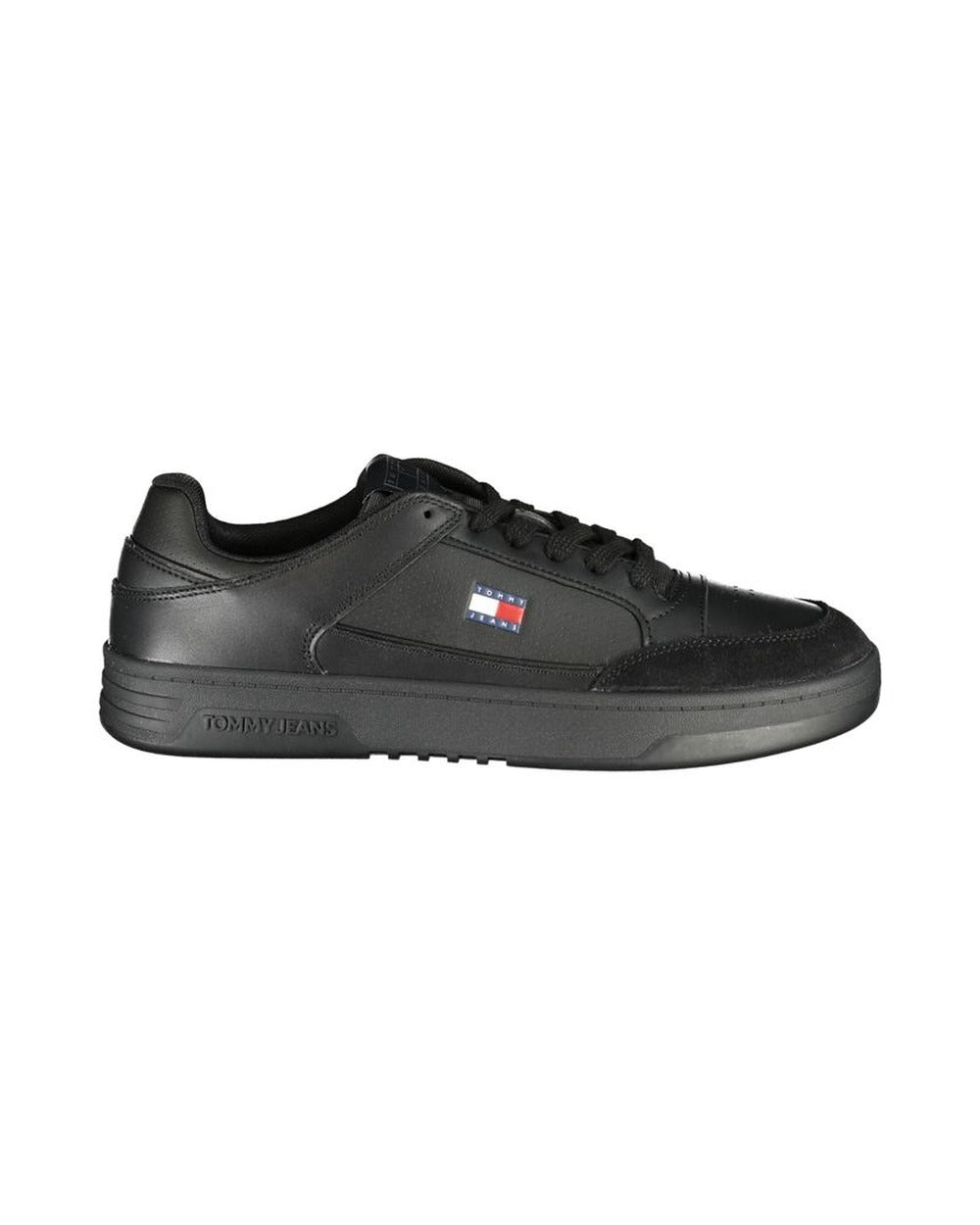 Tommy Hilfiger Black Polyurethane Men's Sneaker