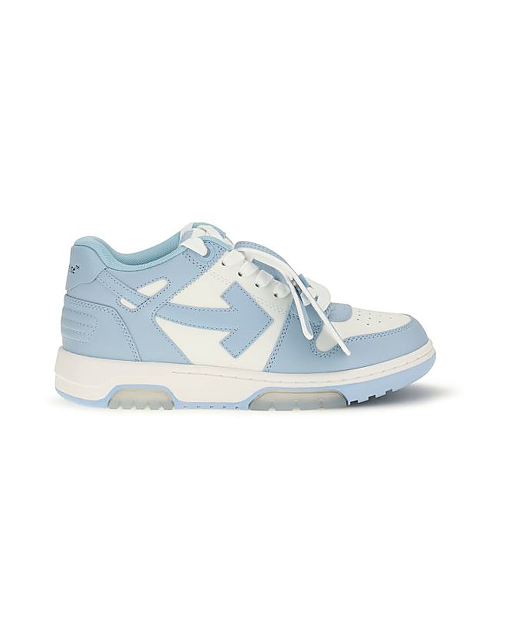 Off-White Blue Calf Leather Bos Taurus Sneakers